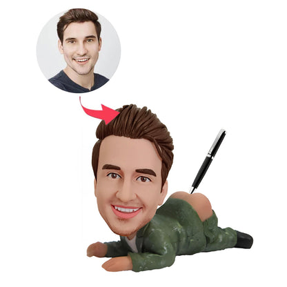 Buttocks with a Knife