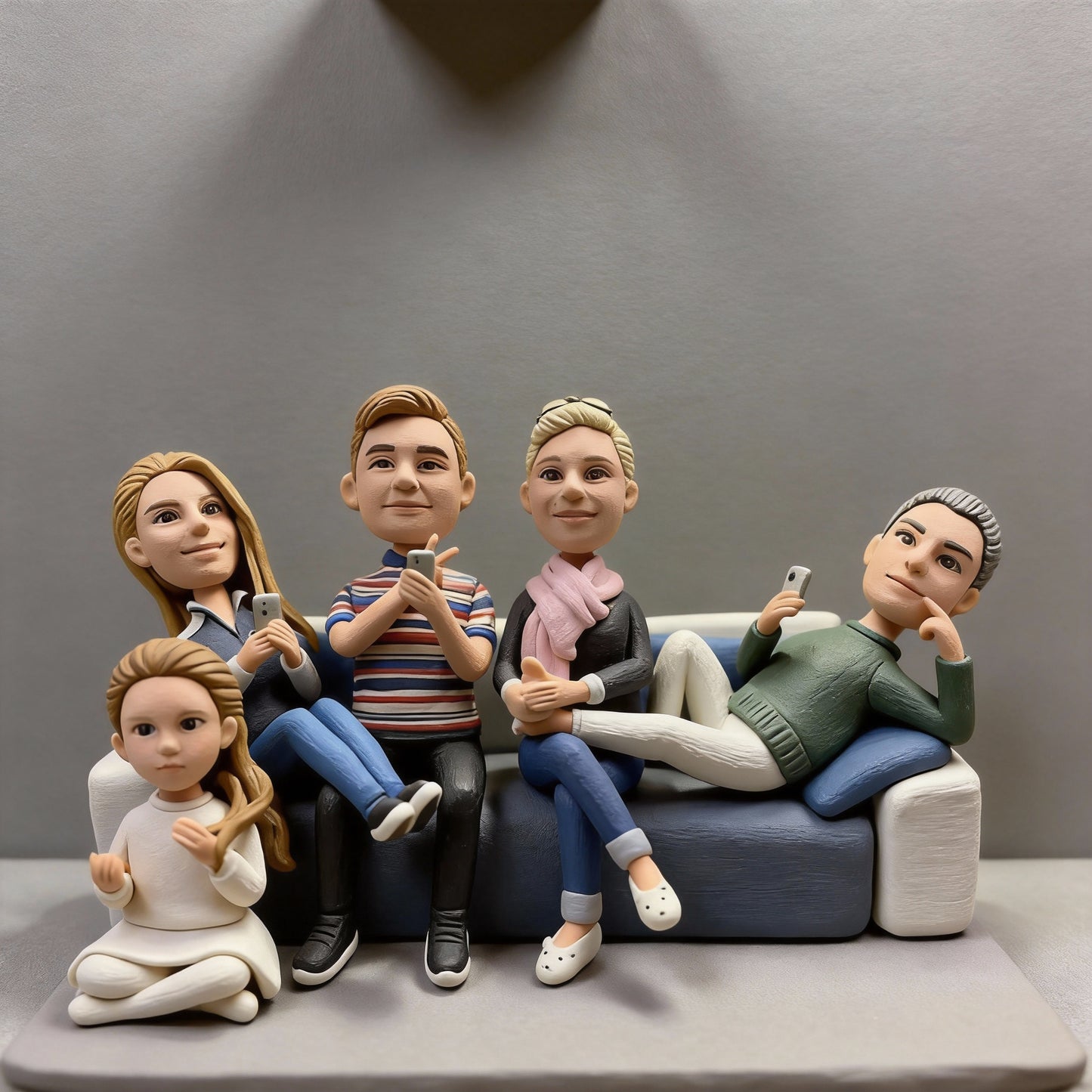 Custom Multi-Person Bobbleheads-————Pricing Based on Number of Individuals