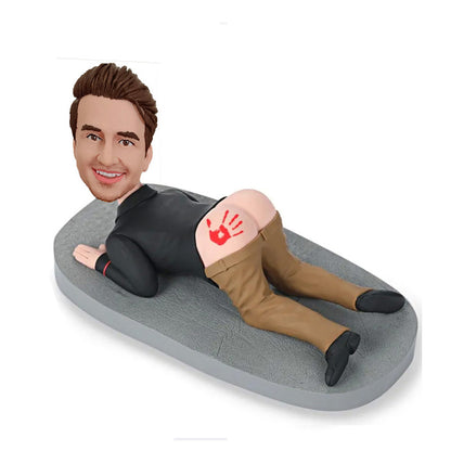 Handprint on the buttocks